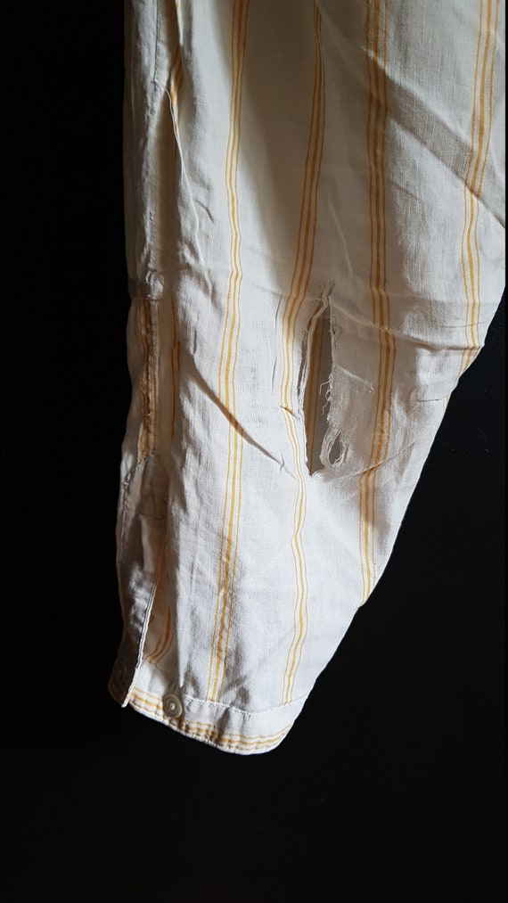 Antique mens linen drawers underwear breeches ful… - image 7