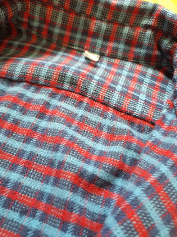 1970s French artists smock checked workshirt work… - image 2