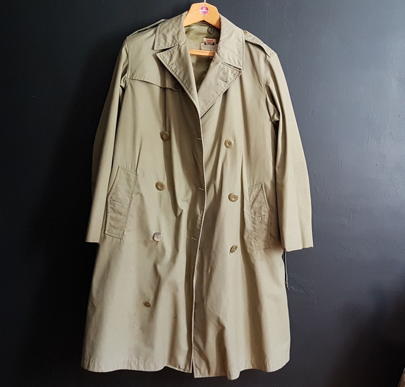 French Vintage Army Trench Coat With Winter Lining 1964 - Etsy