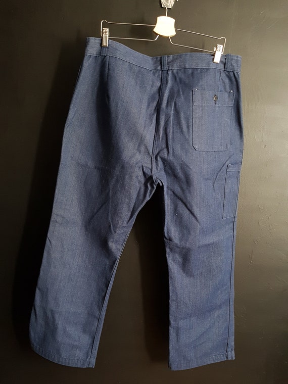Veste De Travail Le Beau-Fort Vintage - Bleu Denim Moleskine, Taille L, Made In France, Workwear