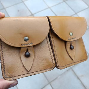 Vintage französische Armee Gürteltasche 1960er Jahre