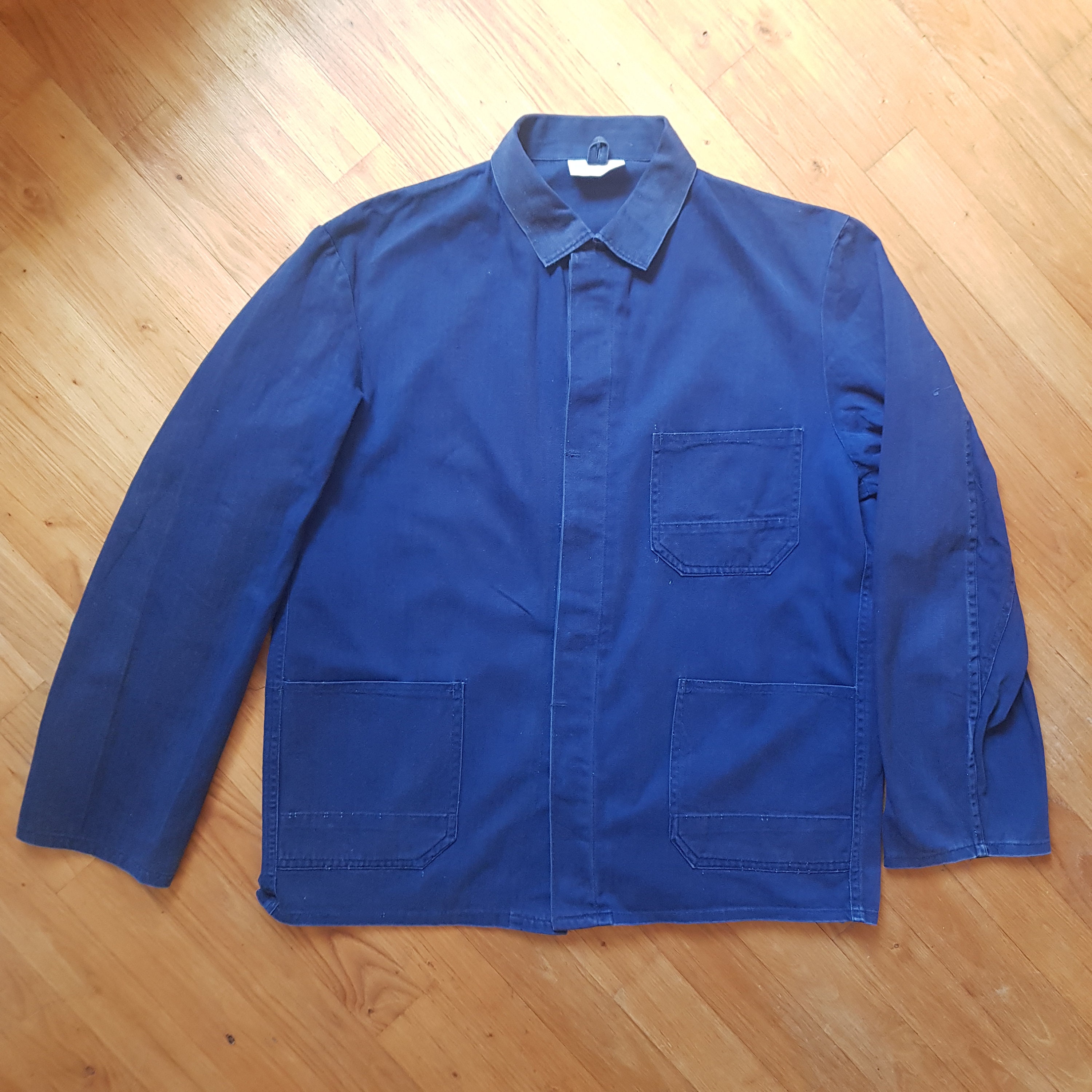 50-60s GERMANY／Blue Work Jacket Remake