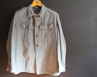 Vintage Hunting work workwear green cotton jacket M/L