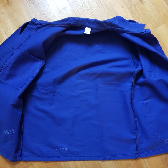 Vintage French dark blue bleu de travail workwear… - image 8