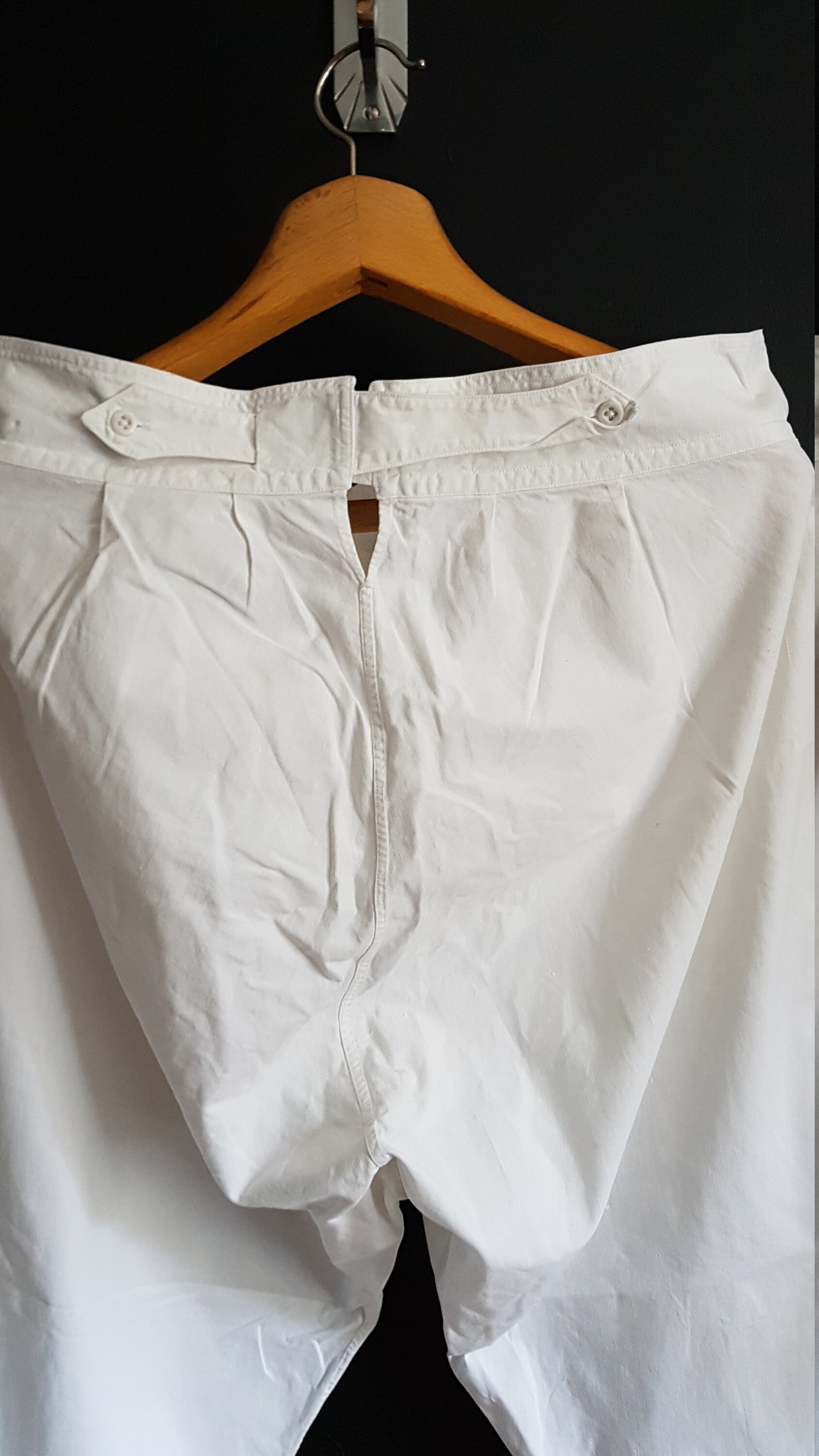 Antique Mens Linen Drawers Underwear Breeches Full Length Etsy