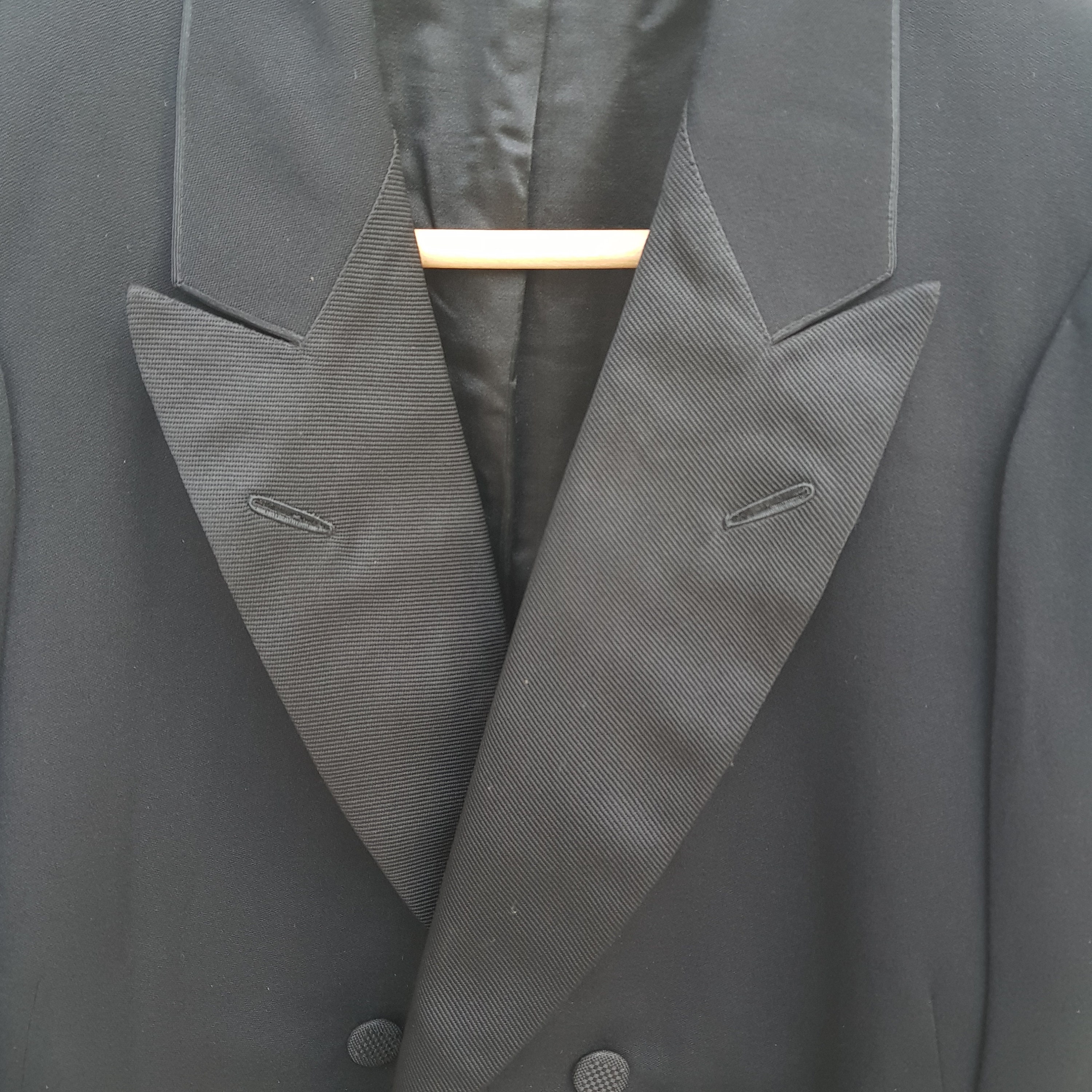 1910s French Antique Black Tailcoat Evening Tuxedo Formal