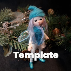 Frost Fairy & Fairy Wings Template - Digital Download
