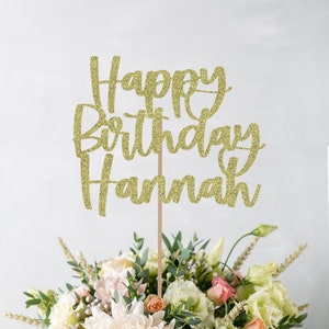 Happy Birthday Centerpiece, Custom Centerpiece, Birthday Centerpieces, Birthday Party Centerpieces