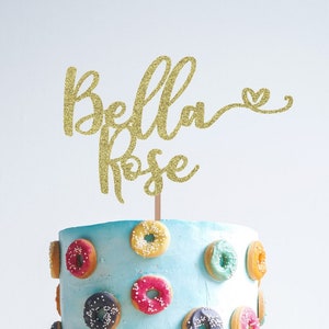 Custom Cake Topper, Custom Name Cake Topper, Birthday Cupcake Topper,
