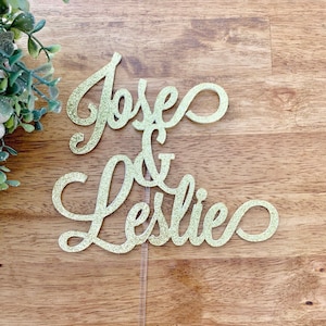 Wedding Cake Topper, Custom Wedding Cake Topper, Personalised Wedding Cake Topper, Mr And Mrs Wedding Cake Topper, Cake Topper Wedding, Gold