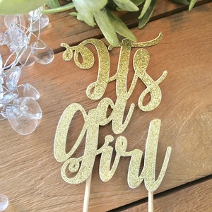 Its a Girl Cake Topper, Baby Girl Cake Topper, Baby Girl Baby Shower,Baby Shower Decor, Baby Cake Topper.