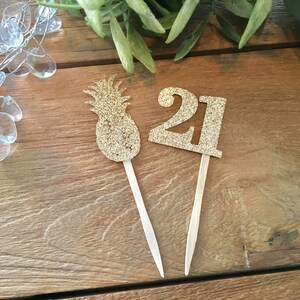 21st Birthday Cupcake Toppers, Cupcake Topper Girls Birthday Party,  Party Decorations, 21st Birthday Celebration.