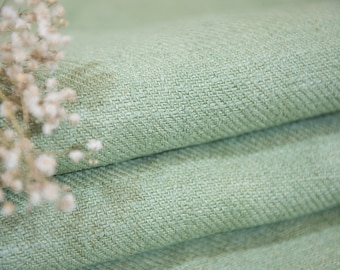Farmhouse Fabric ANTIQUE 1900' /  Green Dyed grain sack