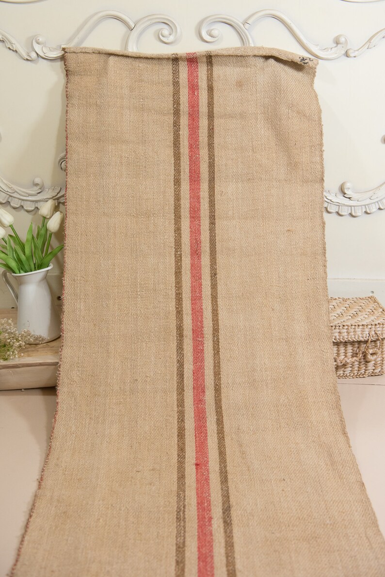 Stair Runner by the Yard / Caramel Coral Stripes / Extra Long/ Etsy