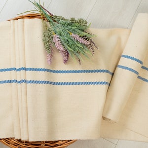 Linen fabric upholstery / Vintage hemp fabrics **European Grain Sacks**