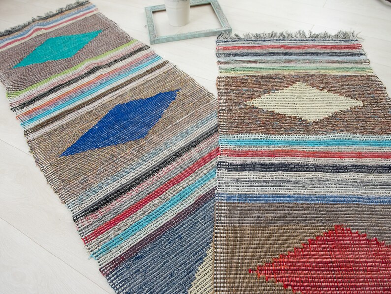 Rag Rug Large/ Antique Rag Rug/ European Rag Rug/ Rag Rug Etsy