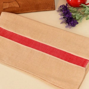 Antique table runner, antique table runner, wedding table runner, rustic, red stripe