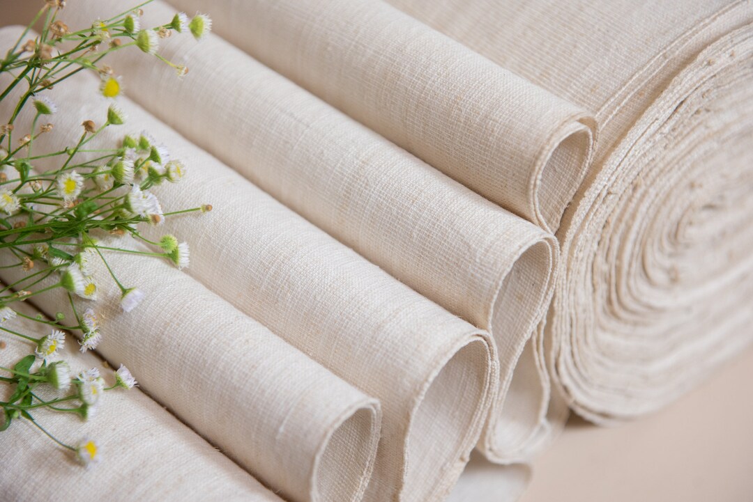 Antique Linen for Embroidery/ Hemp Fabric by the Yard/ Linen Etsy