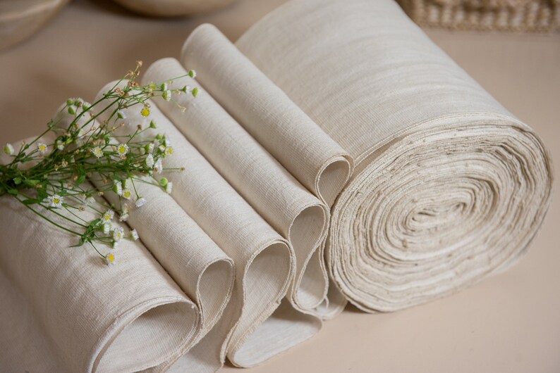 Antique Linen for Embroidery/ Hemp Fabric by the Yard/ Linen Etsy