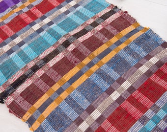 Rag rug handmade / Colorful rag rug/ Antique rag rug/ European rag rug/ Rag Rug loom/ rag rugs handmade/ Rag rug large/ vintage rag rug