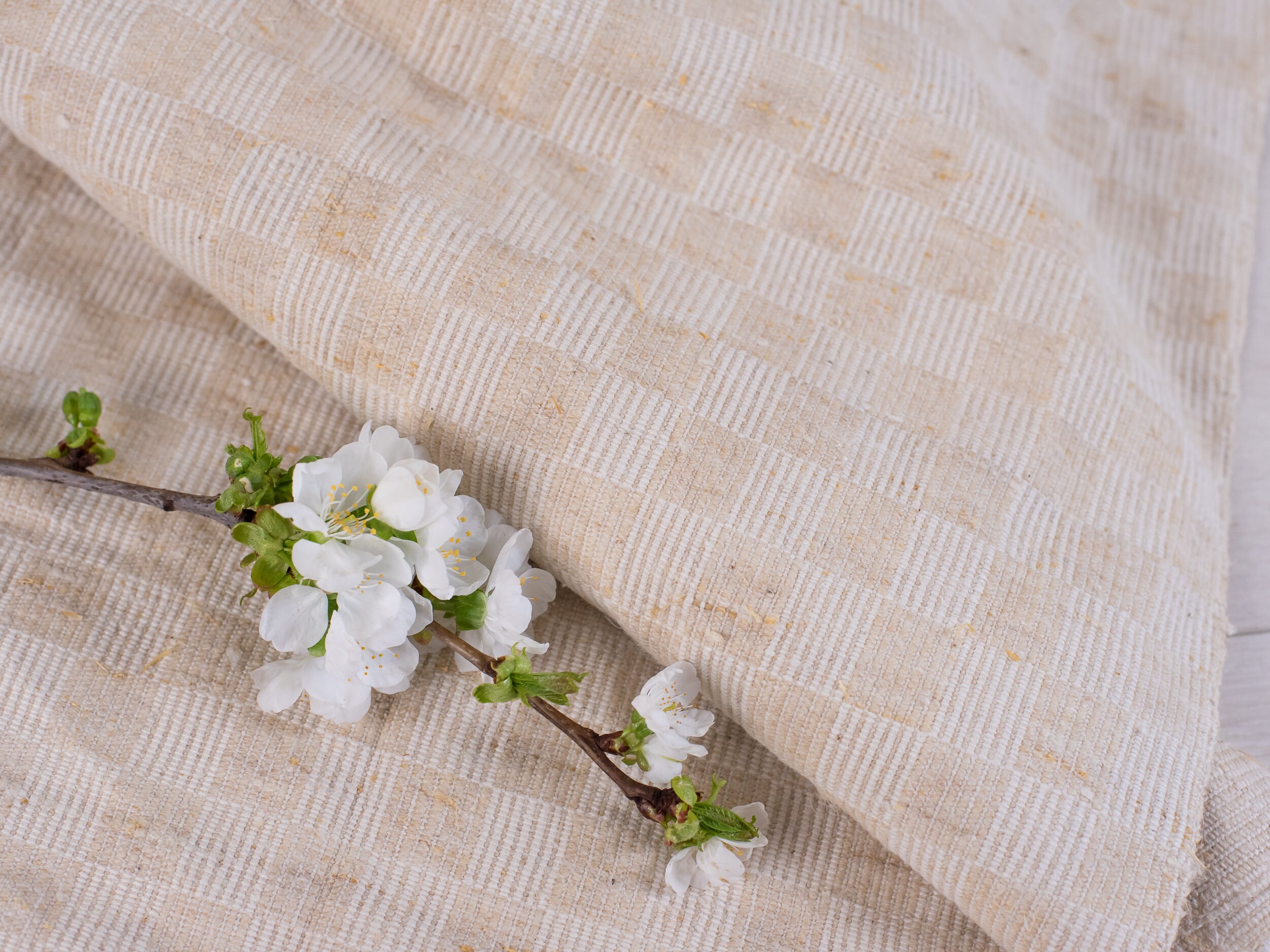 De Rien French Vintage linen JKT Textile Trunk \u2014 French Pure 