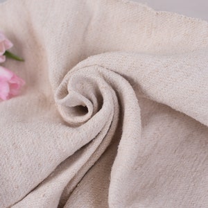 Hungarian grain sack pillowcase /  Plain grain sack / grain sack roman shade/ Natural hemp fabric/ grain sack back stripes
