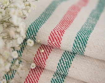 Grain Sack Tissu Rayures rouges coussin de banc d’oreiller Sac à grains d’Europe décoration yachting oreiller mariage