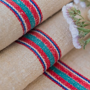 graan zak kussen rood blauw rustieke of nautisch stripe graan zak B1403 D in rood blauw streep landelijke graan zak kussen decoratie