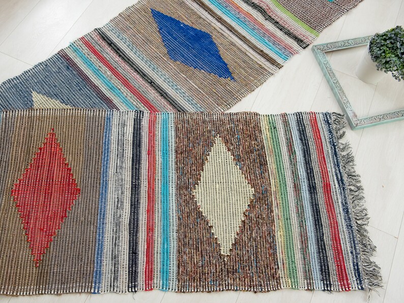 Rag Rug Large/ Antique Rag Rug/ European Rag Rug/ Rag Rug - Etsy