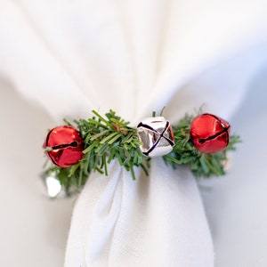 Set of 6 Jingle Bells Napkin Rings Christmas Napkin Ring Napkin Ring Holiday Table Christmas Table decor Dinner Decor Set of 6 Jingle Bells Napkin Rings Christmas Napkin Ring Napkin Ring Holiday Table Christmas Table decor Dinner Decor