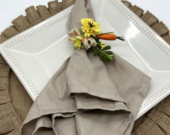 Easter Carrot Napkin Ring, Kitchen and Spring Table Decor