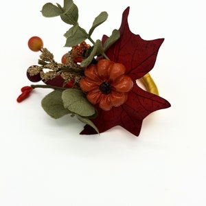 Thanksgiving Napkin Ring, Autumn Table Decor, Seasonal Decoration, Fall Table Setting, Fall Housewarming gift for newlywed, Napkin Holder
