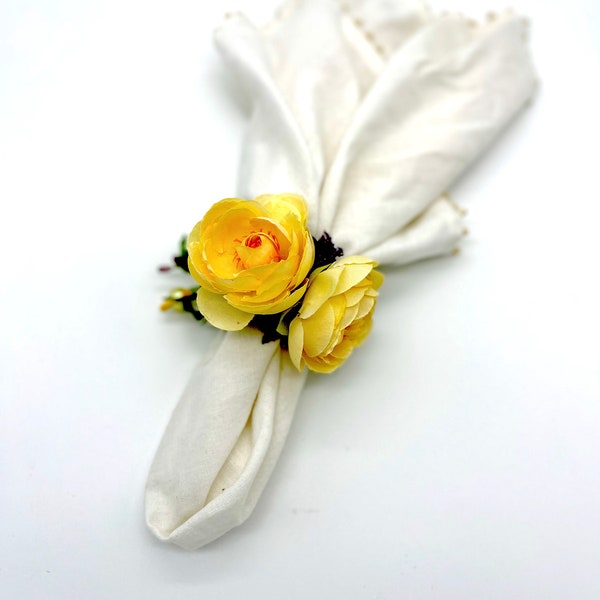 Purple and Yellow Table Setting Etsy