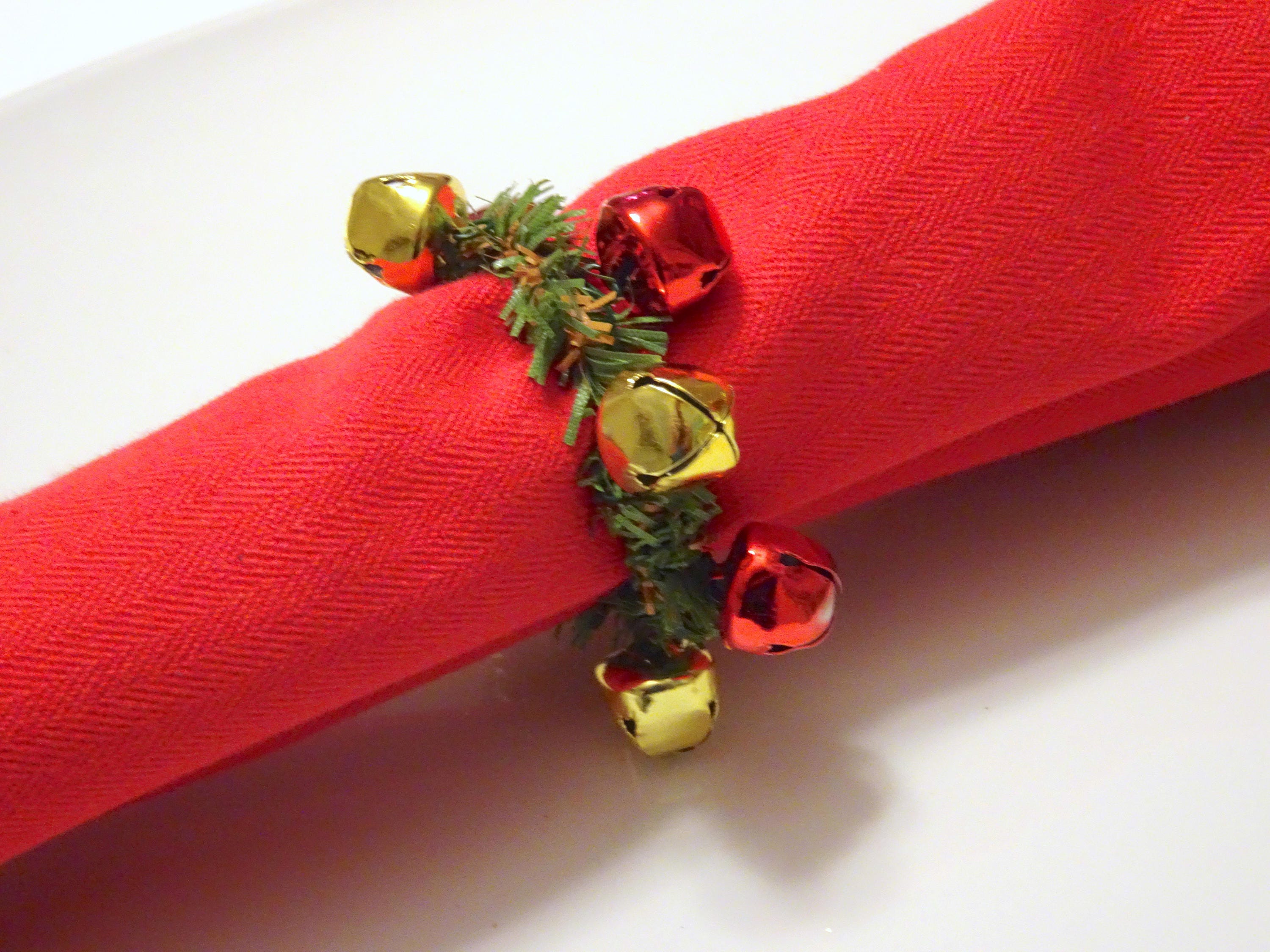 Jingle bell napkin rings shop