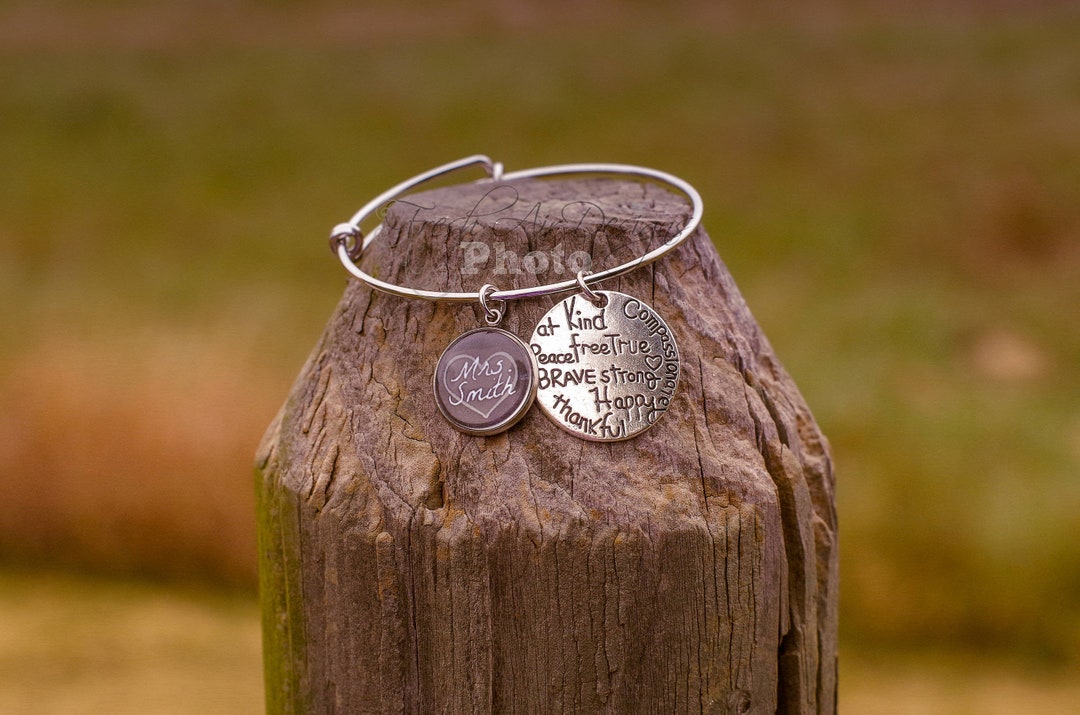 Teacher Appreciation Jewelry Personalized Thank You Gift With Etsy