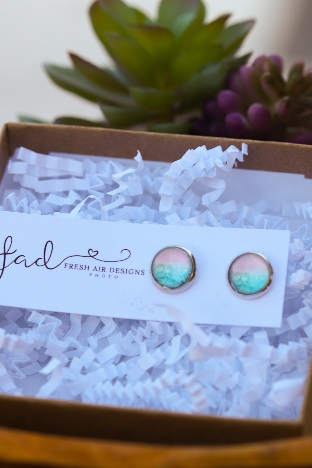Dainty Beach Vibe Earrings, 10mm Stainless Steel Post Earrings ...