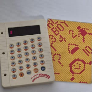 Vintage 1980 First Edition Video Technology Electronic Teacher Hong Kong Computer Toy With Original Manual Tested & Working Rare