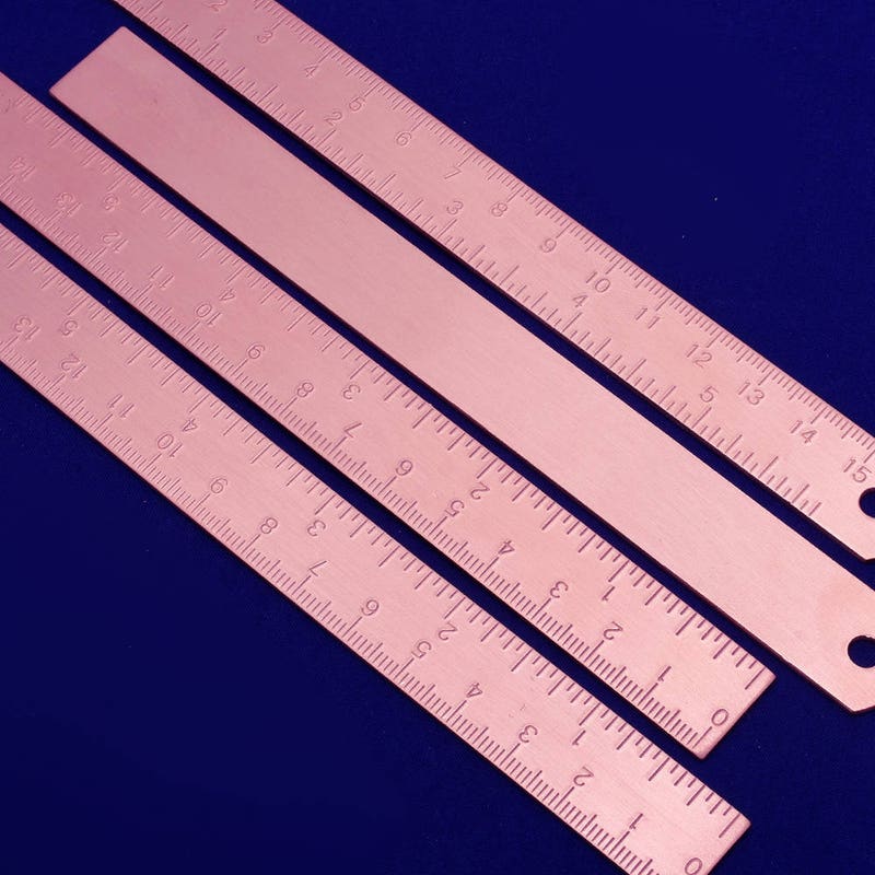 Metal Ruler - Etsy