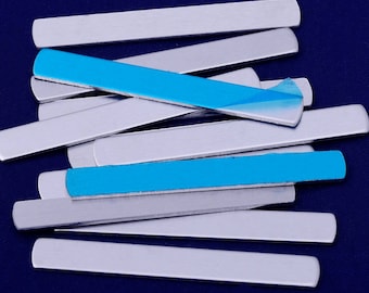 20pcs 1/4*2&quot;(6.35*50.8mm),Aluminum metal hand stamping ring blanks, Metal Stamping Blank,tibetara®18 Gauges,Flat Aluminum Blank-10184850