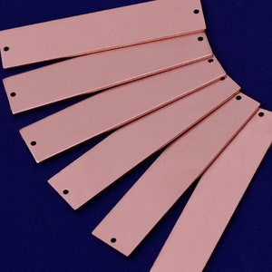 20pcs 2 1/4&quot;*1/2&quot;(57*12mm) tibetara®Copper Bar Necklace ,Personlaized Necklace,18 Gauges Jewelry Tag,Engraved Bar Necklace-10176050