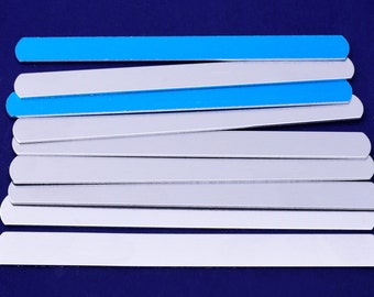 5 st. ca 5"*1/2" (127*13 mm) tibetara® aluminium handstämplingsämnen, smyckesstämplingsämnen, armbandsämnen, gör-det-själv-smycken, 18 Gauges-10166952