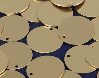 10pcs 12mm Solid Brass Disc,Plated Circle Disc Metal Stamping Blanks,18 gauge,1/2'' Blanks Stamping Findings,Round Discs,Brass Rounds