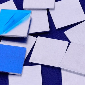 20pcs Hand stamping blanks Aluminum discs,Personalized Stamping Blank,square blanks,About 1/2&quot;*1/2(14*14mm) ,18 gauge,tibetara®-10230001