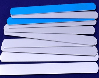 5pcs Bangle Blank,5"*5/8"(127*16mm)tibetara®Aluminum,18 Gauges, blank Aluminum Jewelry Strips Round Bracelet Blanks Aluminum Silver-10167052