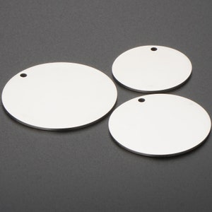 10pcs tibetara® Stainless Steel Stamping Discs,18 Gauges Blanks Diy Stamping Supplies,metal rounds, stamping circles,hand stamping supplies