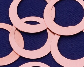 20pcs 1 3/8"(35mm) tibetara® Copper Round 20 Gauge Copper Washer,FANTASTIC SHINE, Copper Stamping Blanks,18 Gauges-10147110