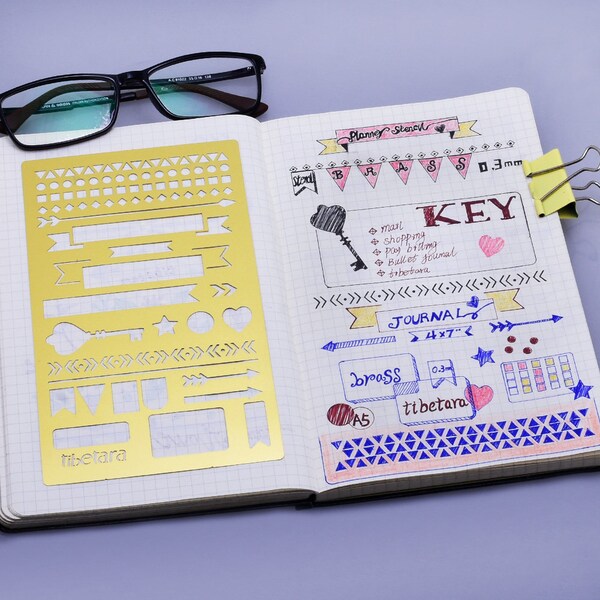 Bullet Journal Stencil - Etsy