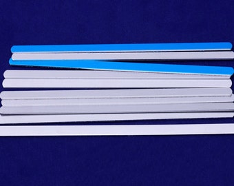 Cirka 5"*1/4"(127*6 mm) 18 Gauges, tibetara® aluminiumrektangelämne, för halsband, metallpräglingsämne, metallremsa, 5 st/parti-10166752
