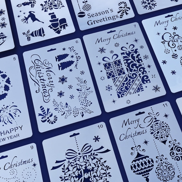 Christmas Stencils Etsy