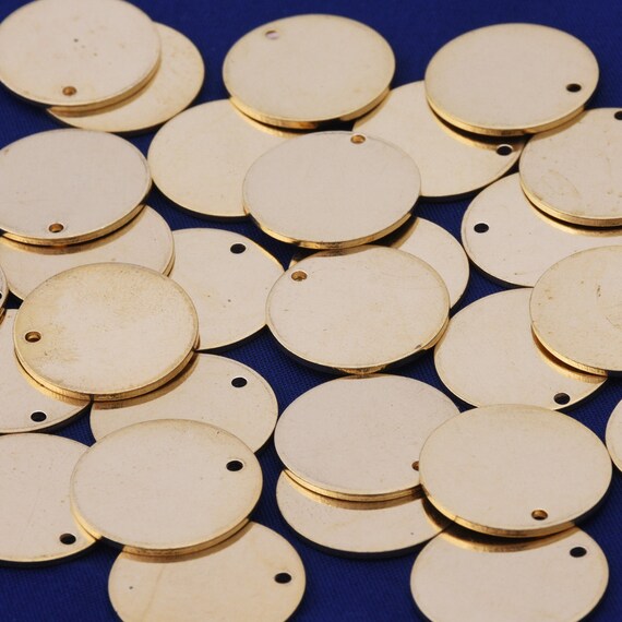 Round Brass Stamping Blanks Discs TagsPersonalized Stamping Etsy